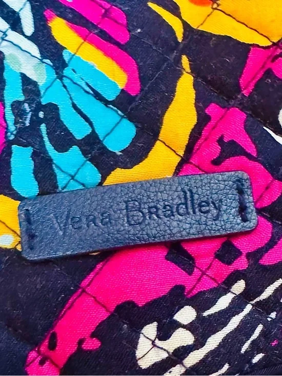 Vera Bradley Quilted Jewelry Organizer with Neon Butterfly Print - Navy/Multi - Picture 4 of 4